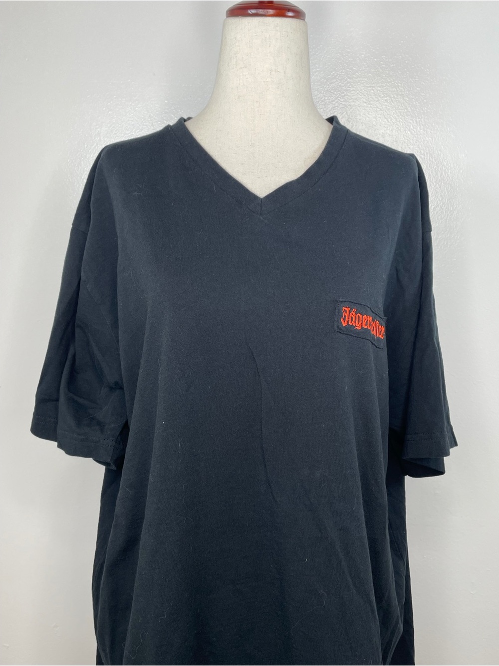 Jagermeister Short Sleeve V Neck Pocket Tee Shirt - Picture 3 of 7
